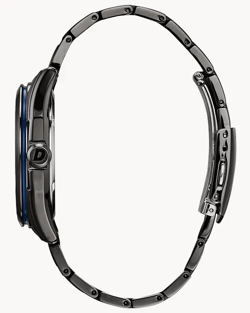 Citizen WDR Eco-Drive Black Blue Dial Stainless Steel Watch Citizen WDR Eco-Drive Black Blue Dial Stainless Steel Watch